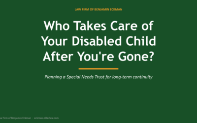 Protect SSI and Medicaid from Inheritance Mistakes